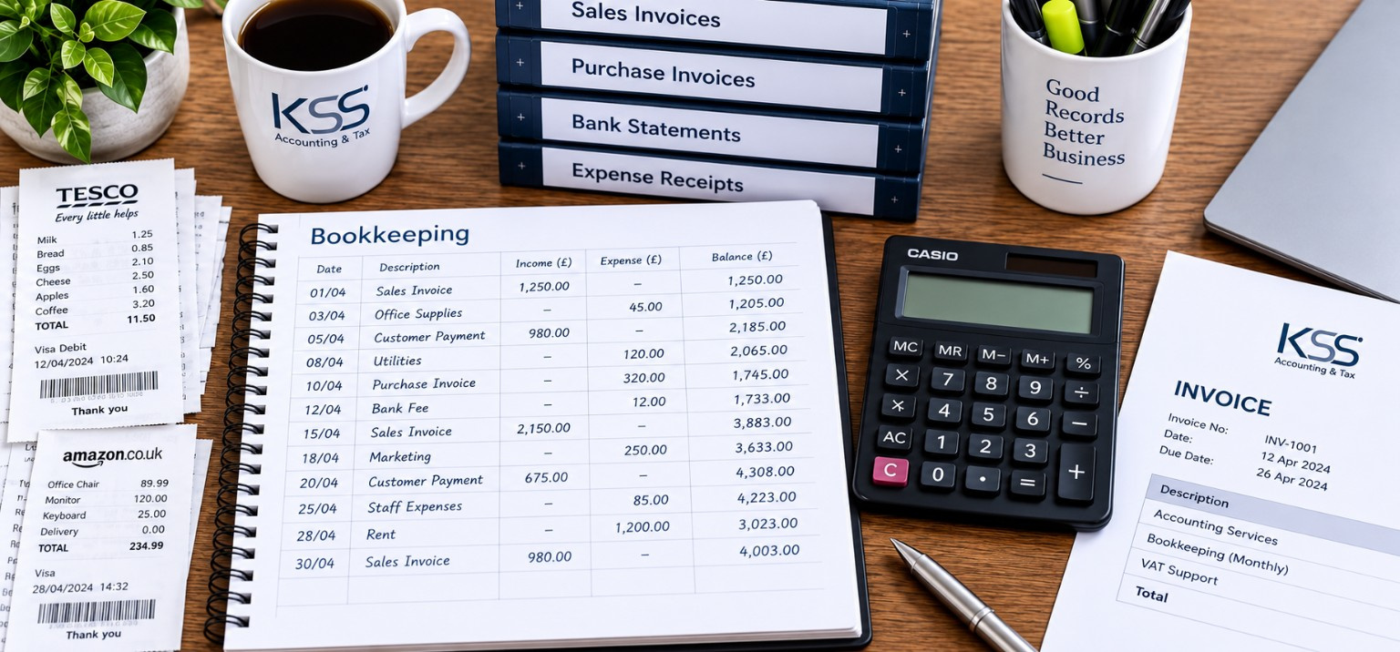Bookkeeping services in Burton-on-Trent